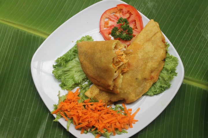 a plate of food on a table