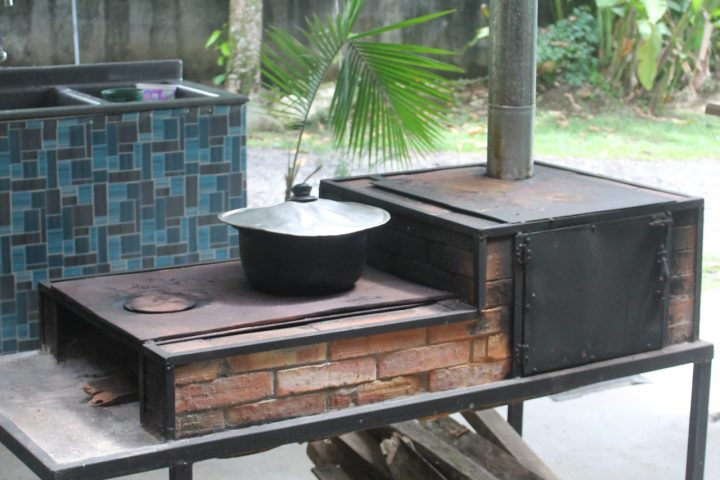 a grill on a table