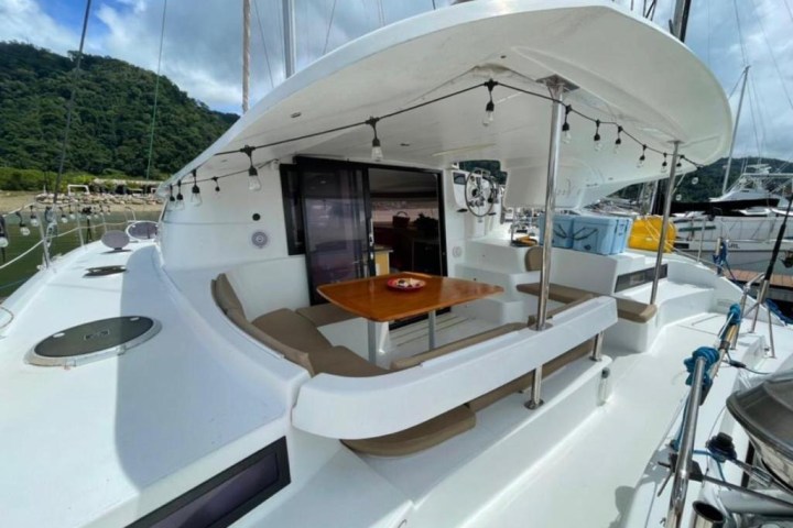 a boat sitting on top of a table