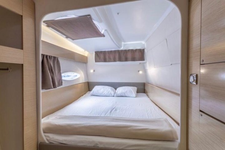 a double bed in a bedroom